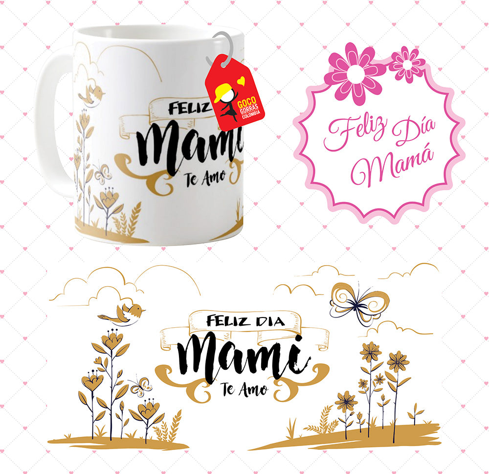 Mug FELIZ DÍA MAMI (Frase)