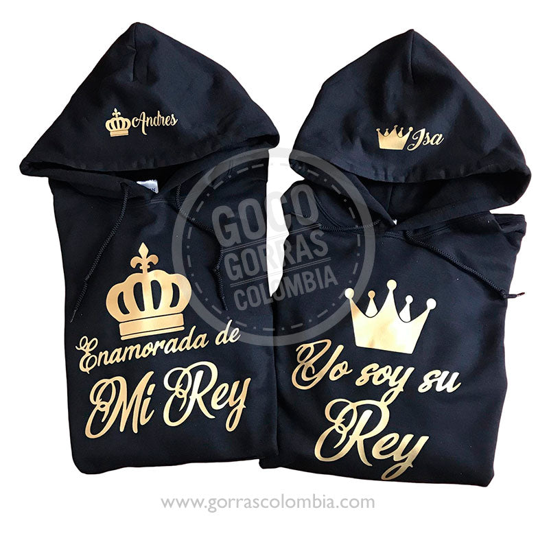 Buzo ENAMORADA DE MI REY / YO SOY SU REY (Nombre)