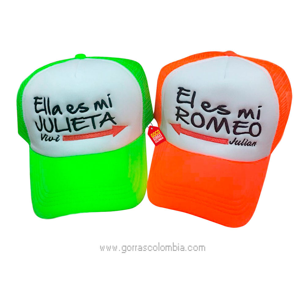 Gorra ROMEO / JULIETA (Nombre)