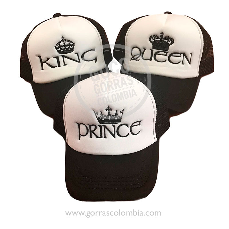 Gorras KING, QUEEN & PRINCE