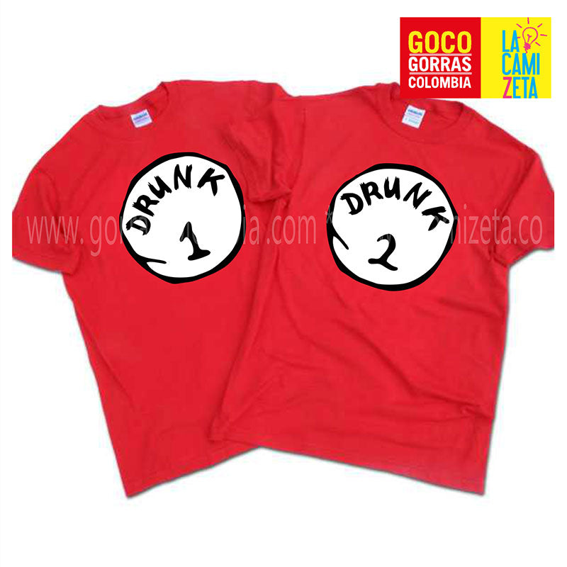 Camiseta DRUNK 1 Y 2