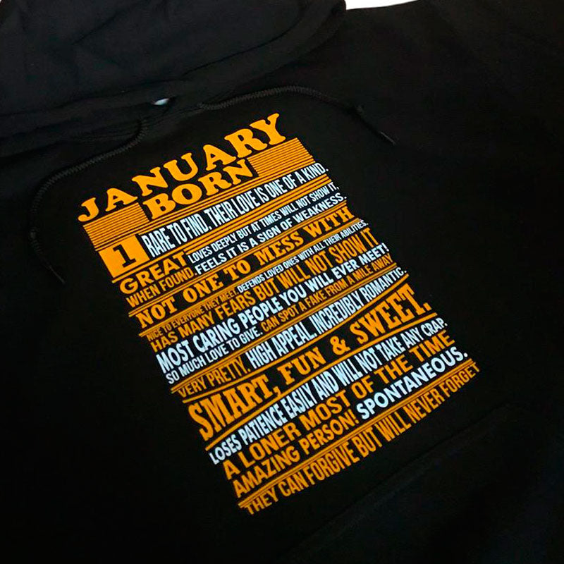 Buzo Cumpleaños: JANUARY BORN (Mes)