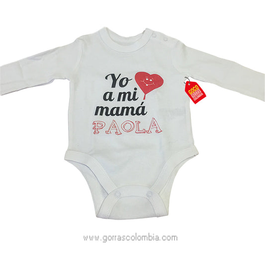 Body YO AMO A MI MAMÁ... (Nombre)