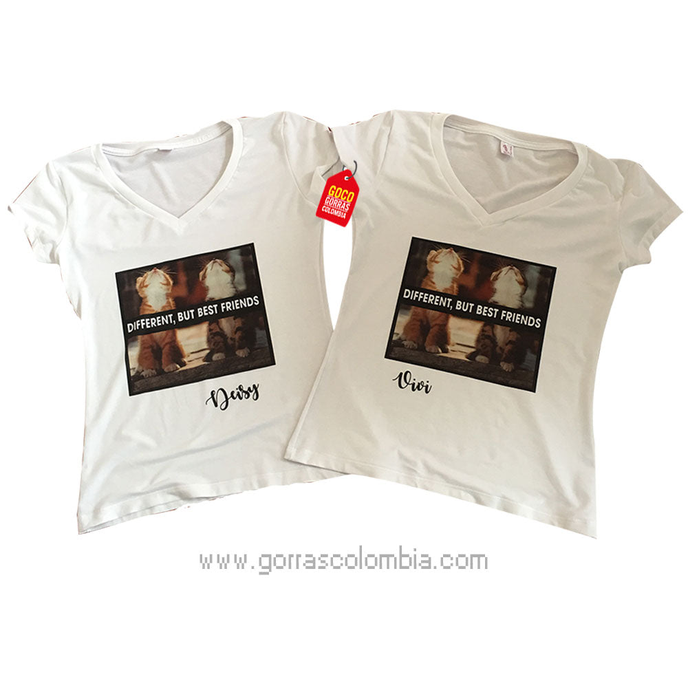 Camiseta DIFFERENT, BUT BEST FRIENDS