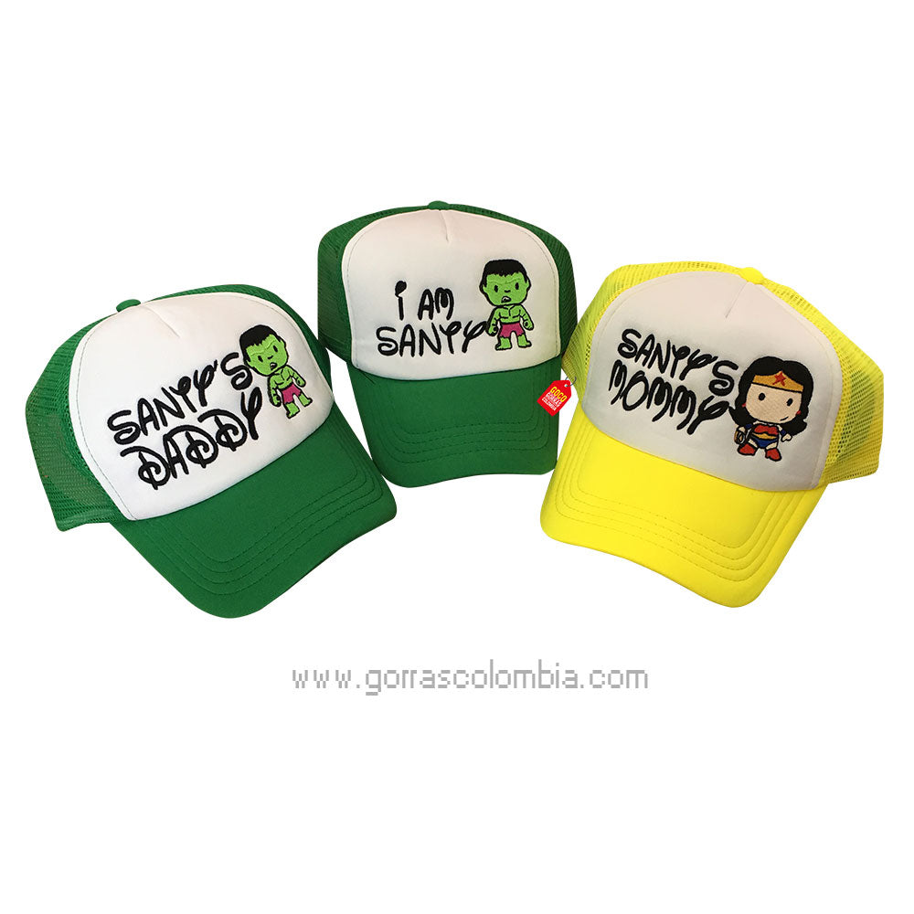 Gorras SUPER HÉROES (Nombre)
