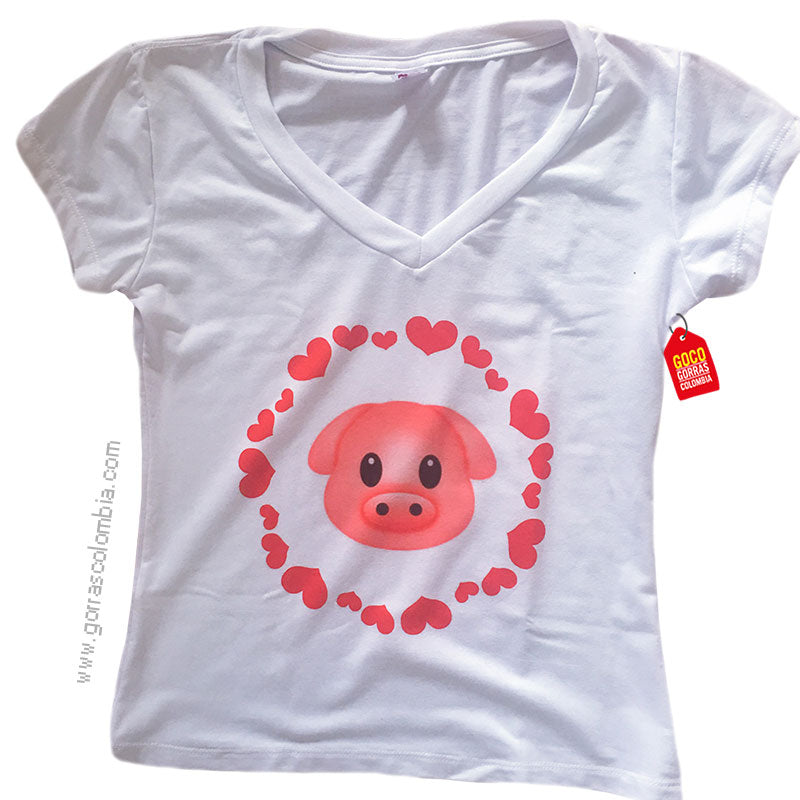 Camiseta EMOJI CERDITO