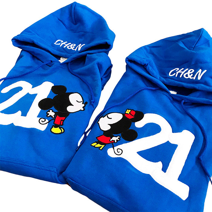 Buzo MICKEY / MINNIE - LOVE (Iniciales-Número)