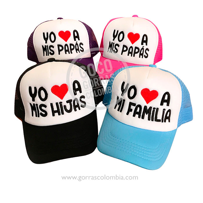 Gorras YO AMO A MI FAMILIA
