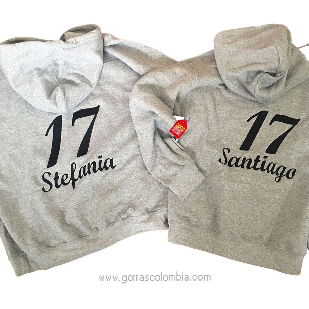 Buzo NÚMERO 17 (Nombre)