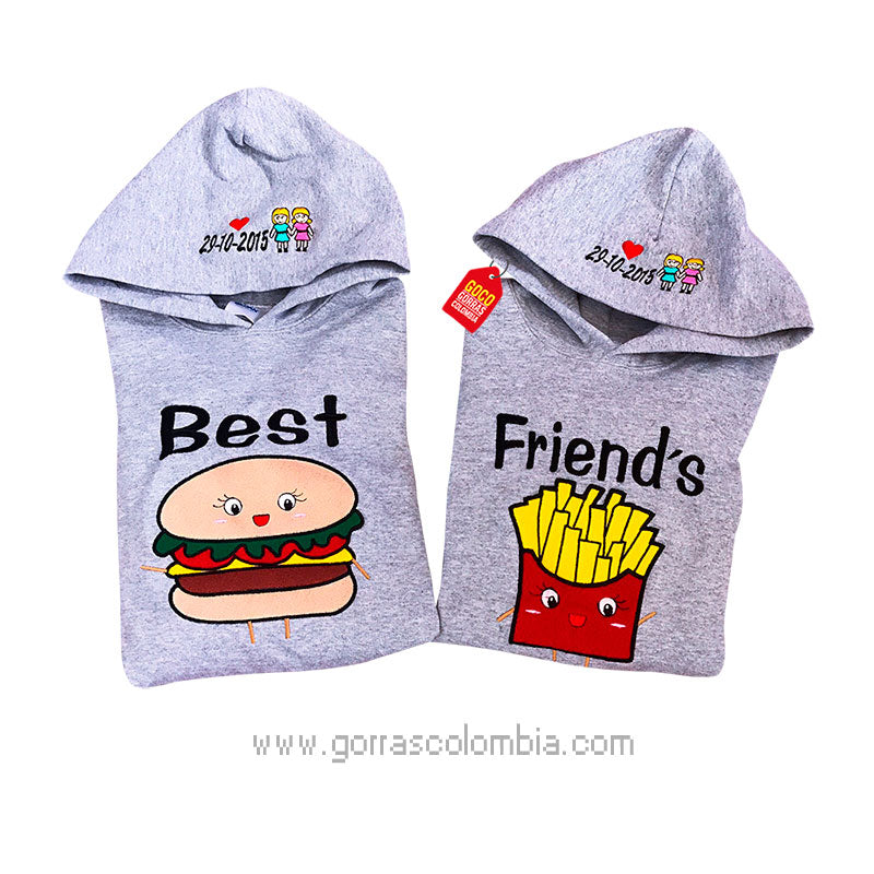 Buzo BEST HAMBURGUESA / FRIEND´S PAPAS FRITAS