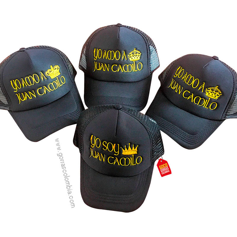 Gorras CORONAS - YO AMO A... (Nombre)