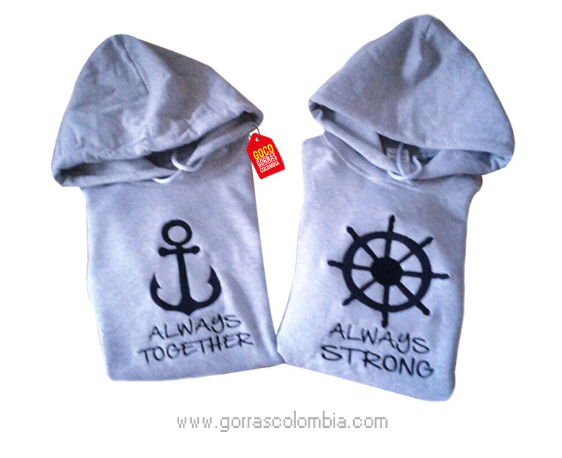 Buzo ANCLA / TIMÓN - ALWAYS TOGETHER & ALWAYS STRONG
