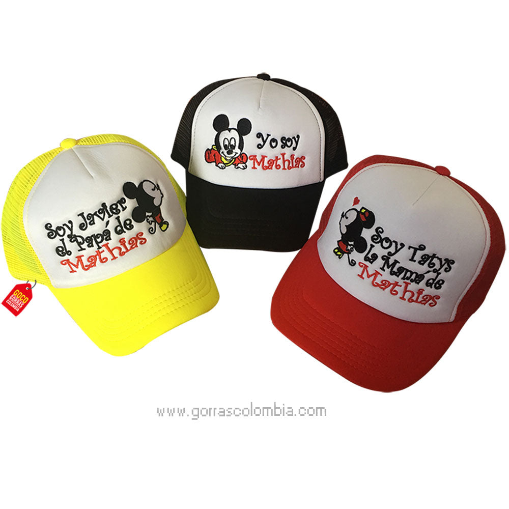Gorras MICKEY Y MINNIE - PAPÁS DE... (Nombres)