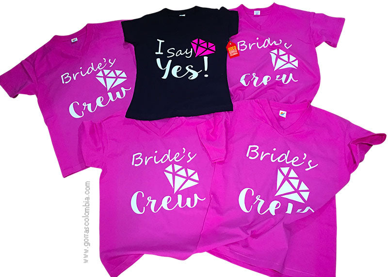 Camiseta BRIDE´S CREW / I SAY YES!