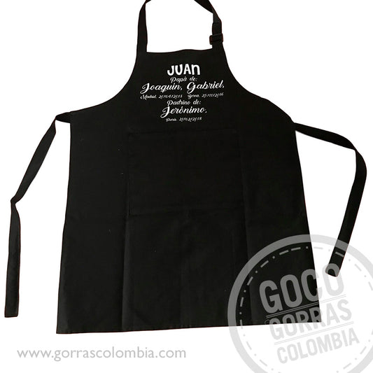 Delantal PAPÁ DE... (Nombres)