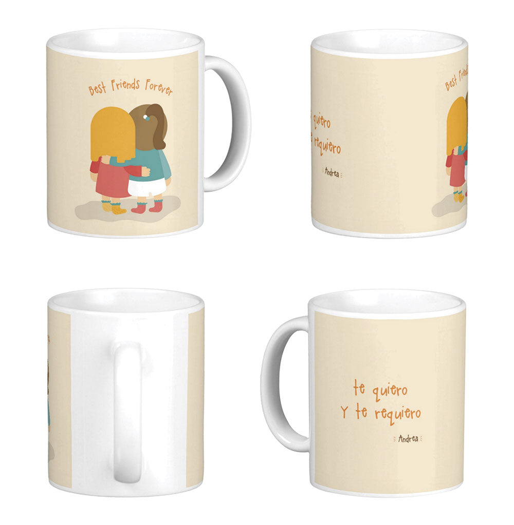 Mug BEST FRIENDS FOREVER (Nombre)