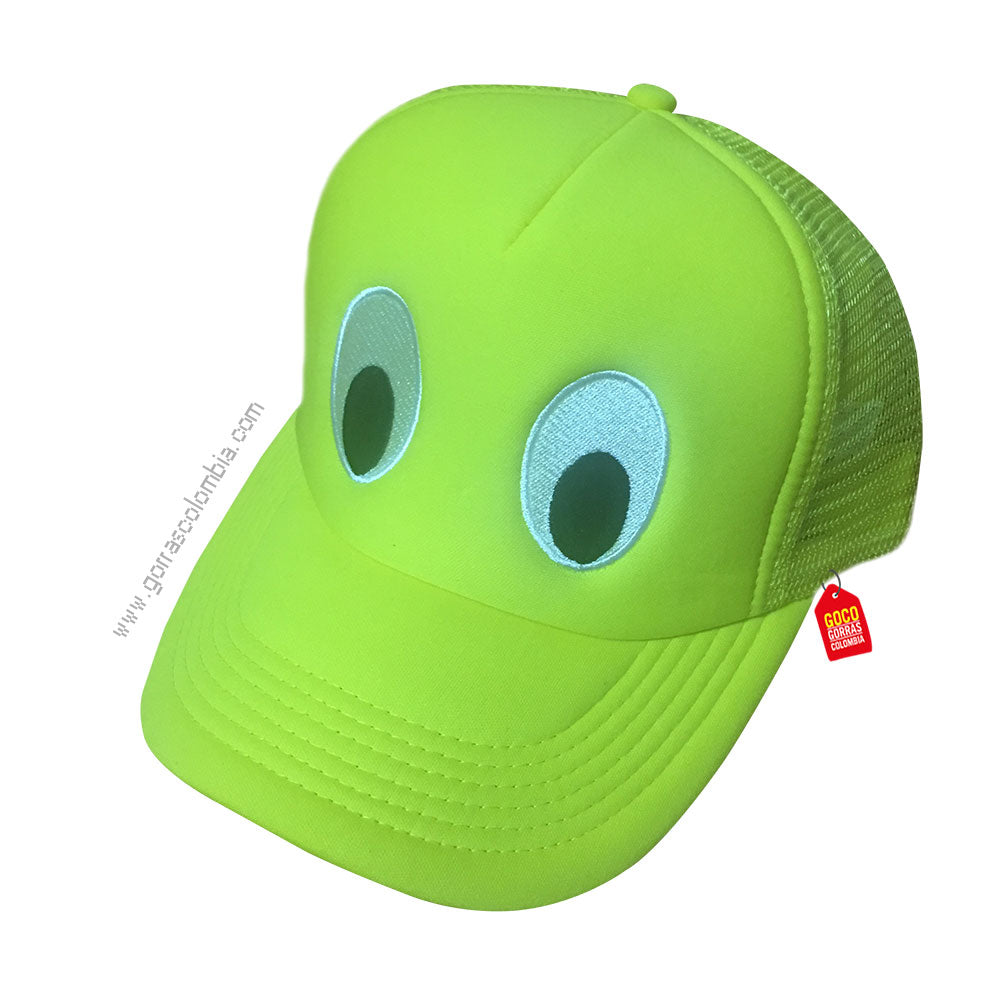 Gorra Malla Unicolor Verde Neón