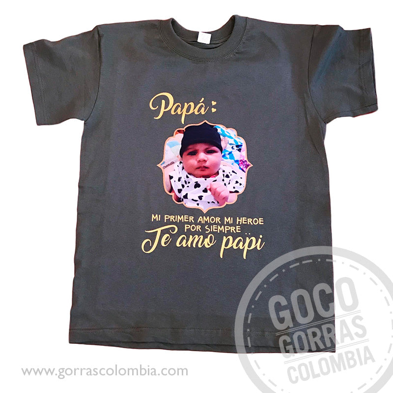 Camiseta TE AMO PAPI (Foto)