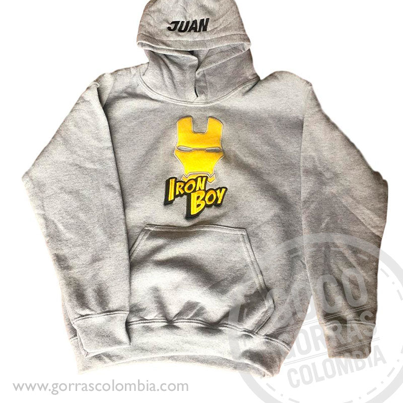 Buzo IRON MAN - IRON BOY (Nombre)