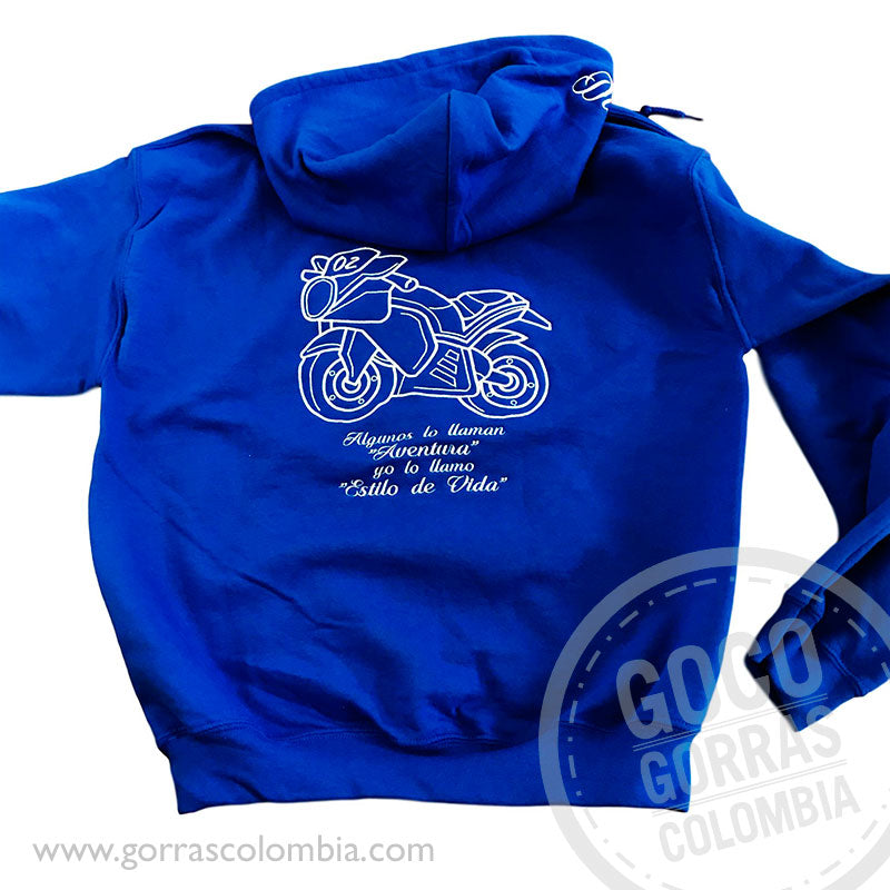 Buzo MOTO SILUETA (Frase)