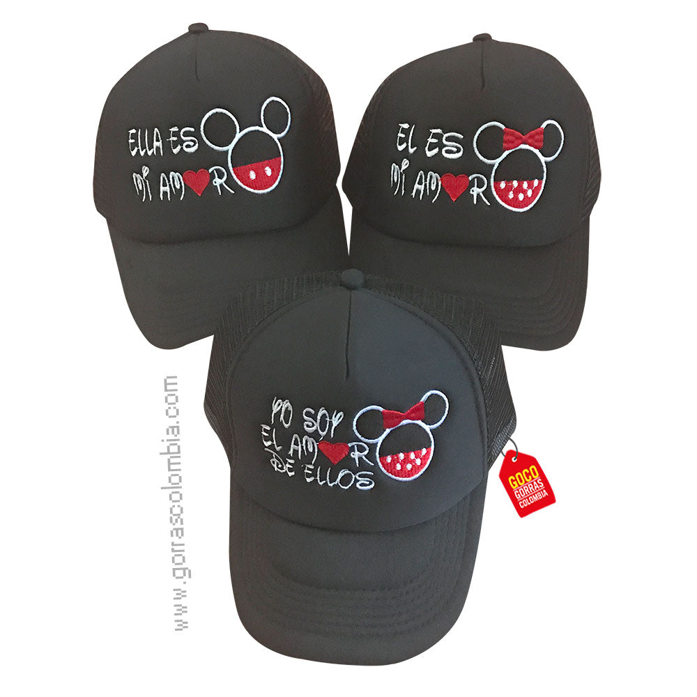 Gorras MICKEY Y MINNIE - MI AM❤️R