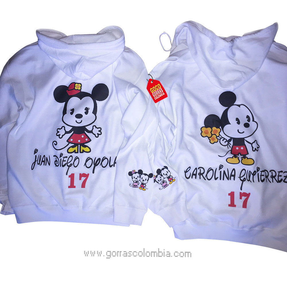 Buzo MICKEY / MINNIE (Nombre-Número)