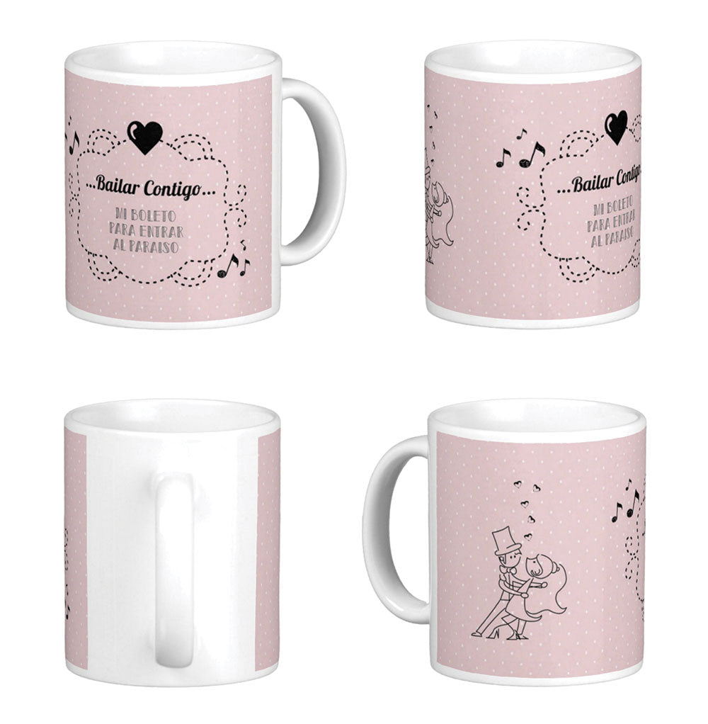 Mug BAILAR CONTIGO... (Frase)