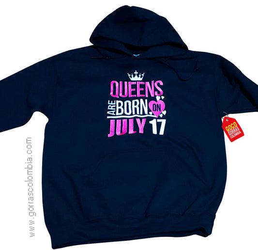 Buzo Cumpleaños: QUEENS ARE BORN ON... (Fecha)
