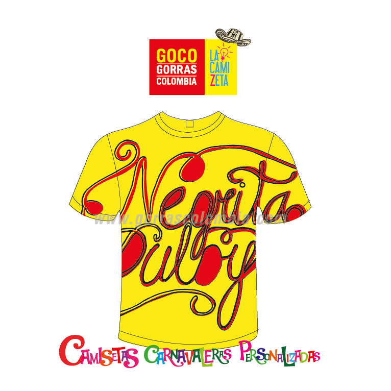 Camiseta Carnavalera NEGRITA DULBY