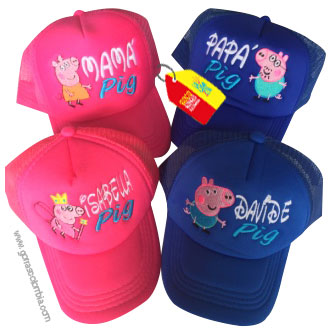 Gorras FAMILIA PEPPA PIG (Nombres)