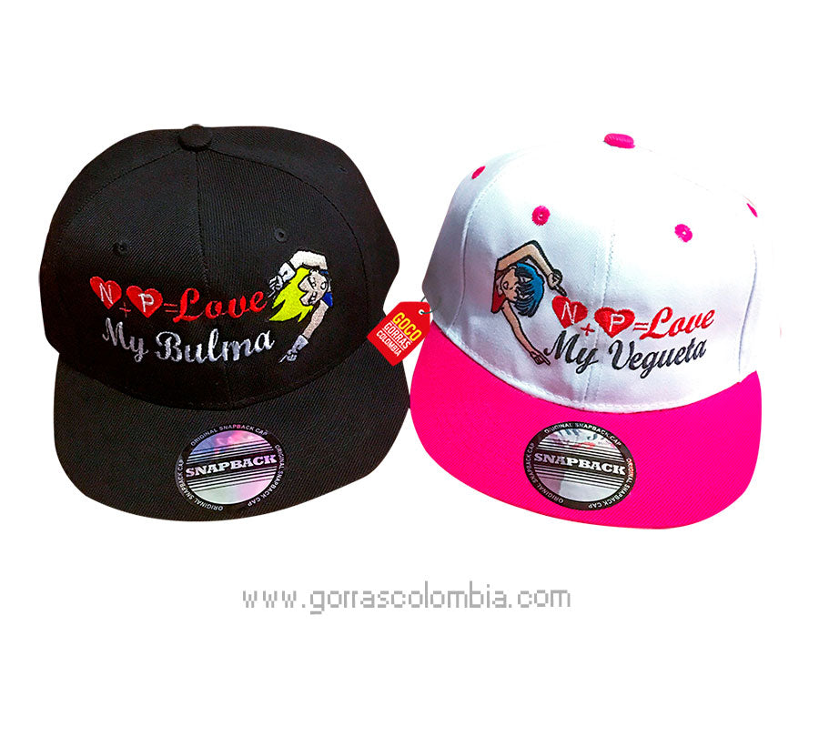 Gorras DRAGON BALL - VEGETA Y BULMA (Iniciales)