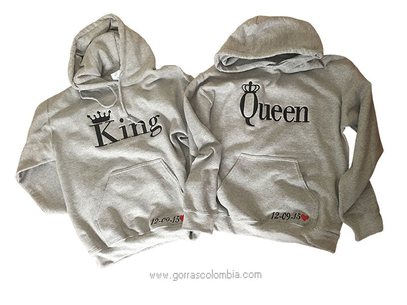 Buzo KING QUEEN Fecha Gorras Colombia