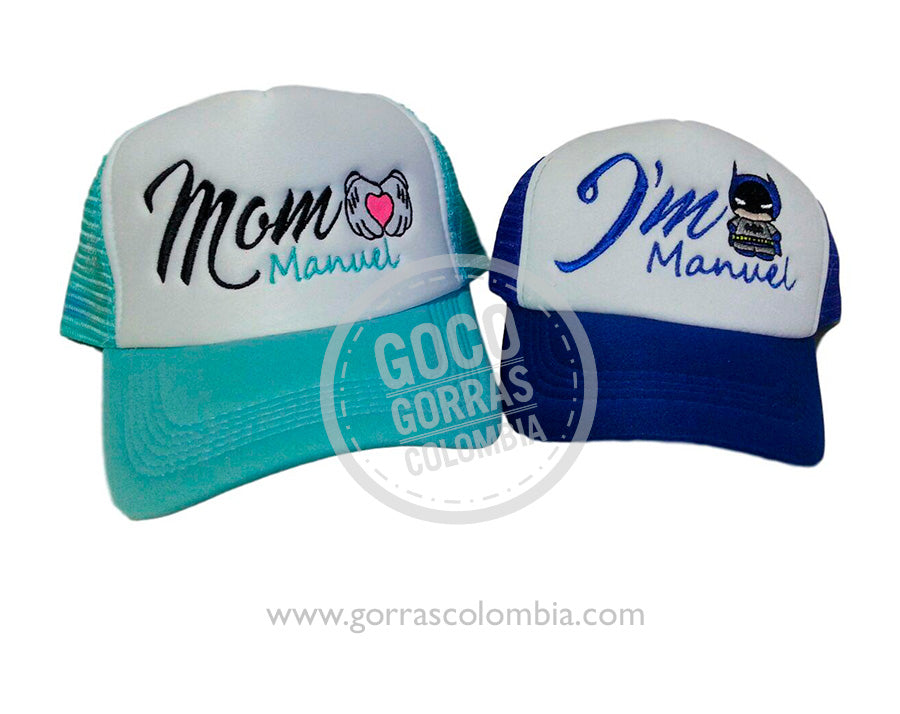 Gorras MAMÁ E HIJO (Nombre)