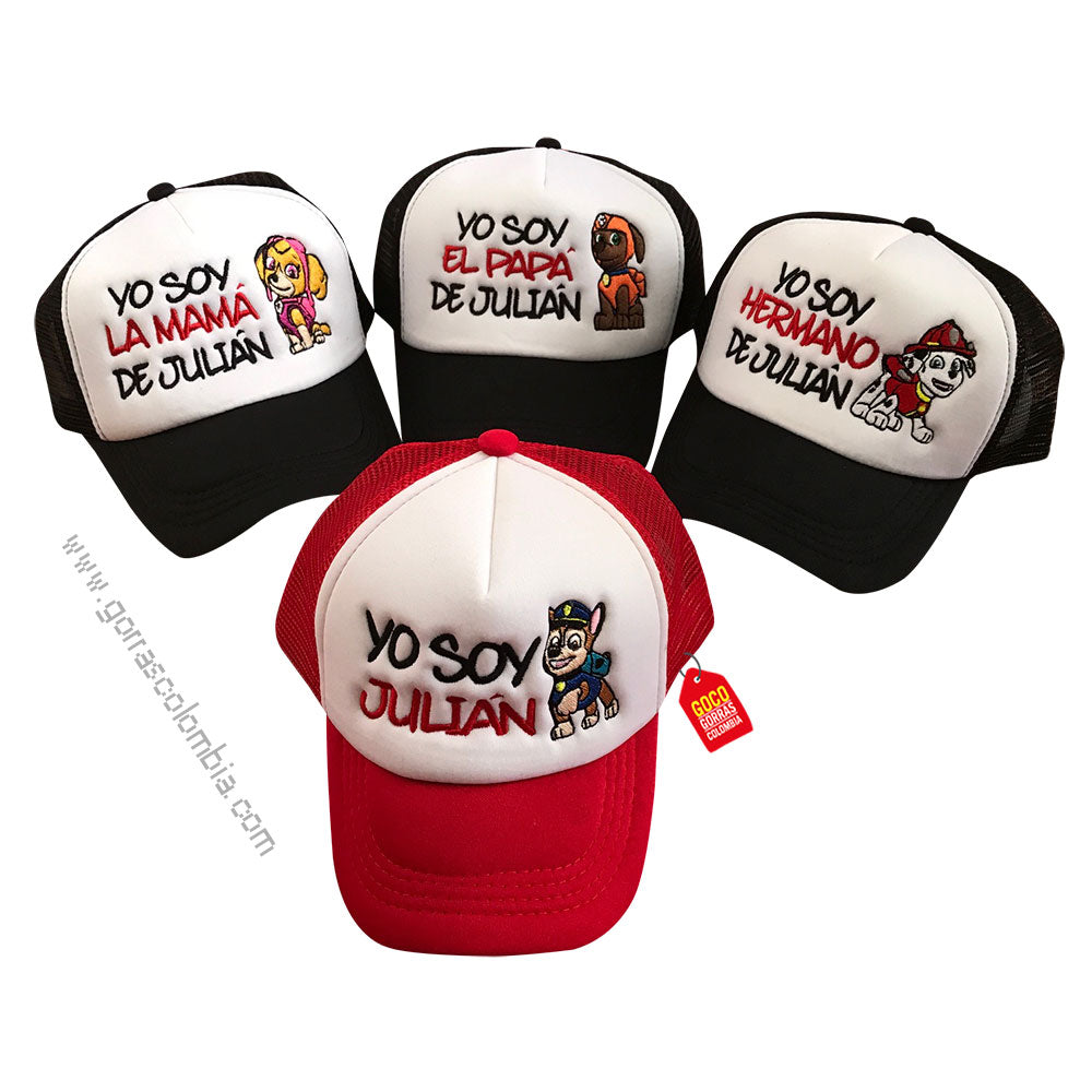 Gorras PAW PATROL - PAPÁS DE... (Nombre)