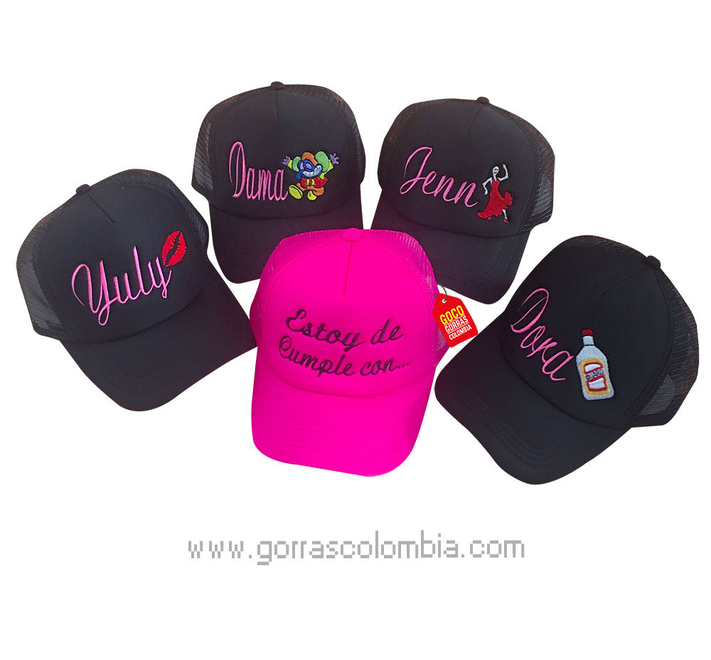 Gorra FIESTA / ESTOY DE CUMPLE (Nombre)