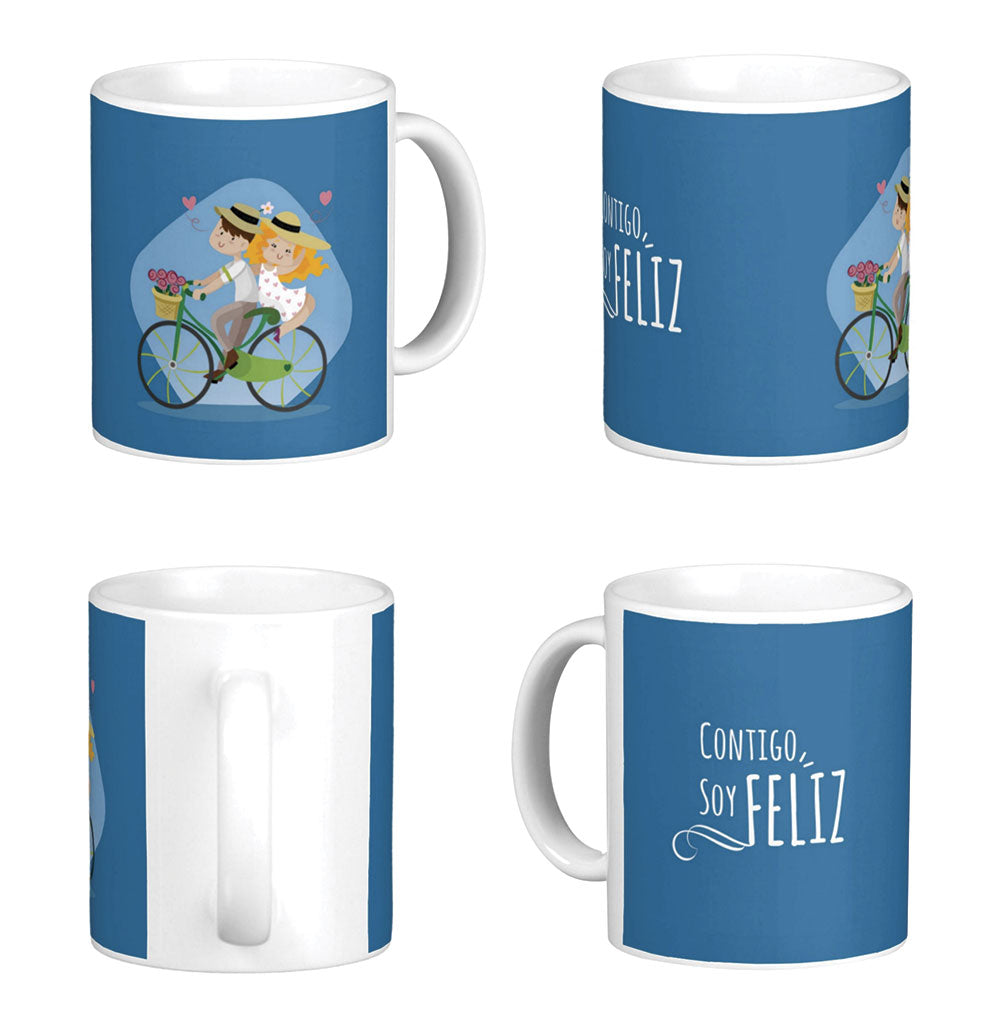 Mug CONTIGO SOY FELIZ... (Frase)