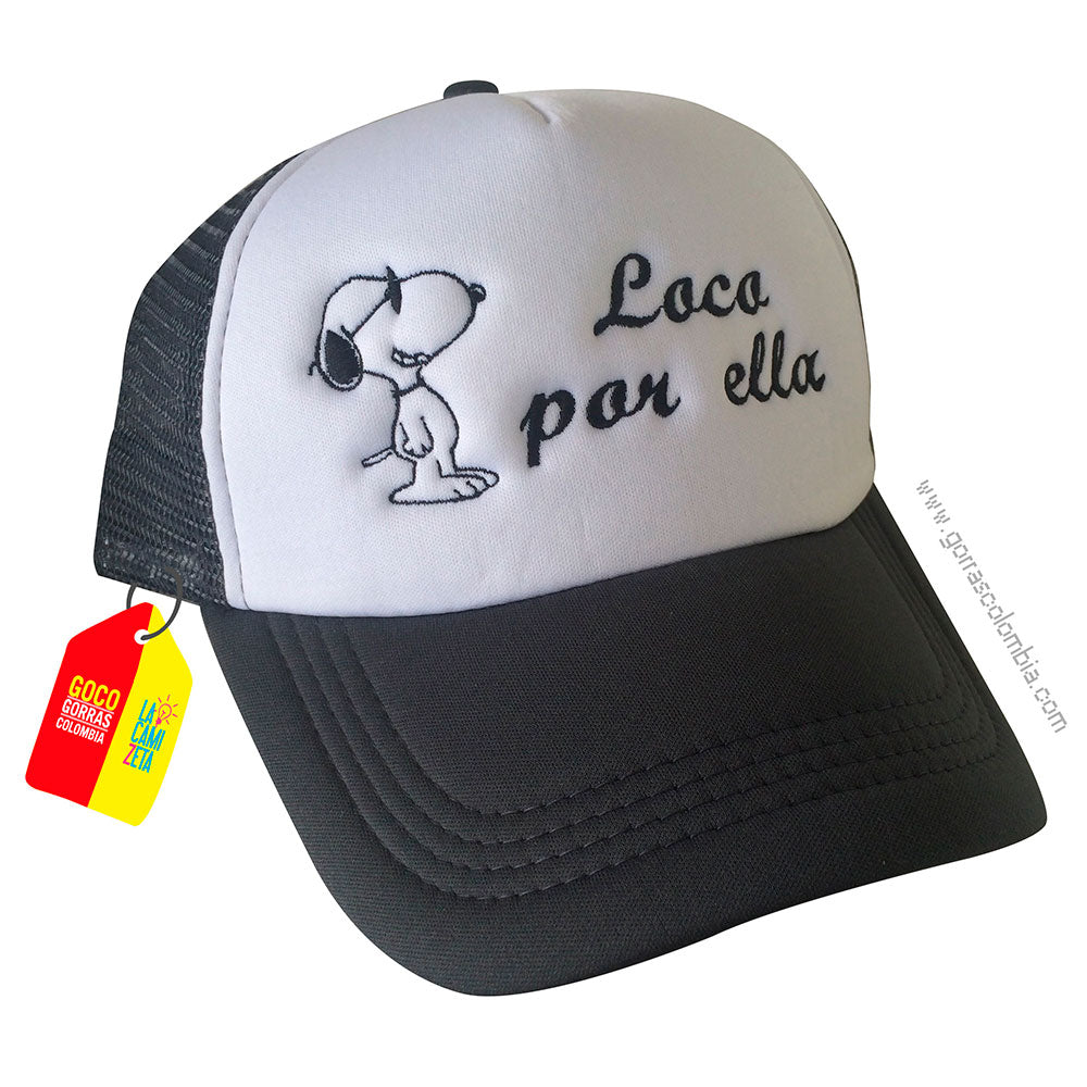 Gorra SNOOPY - LOCO POR ELLA