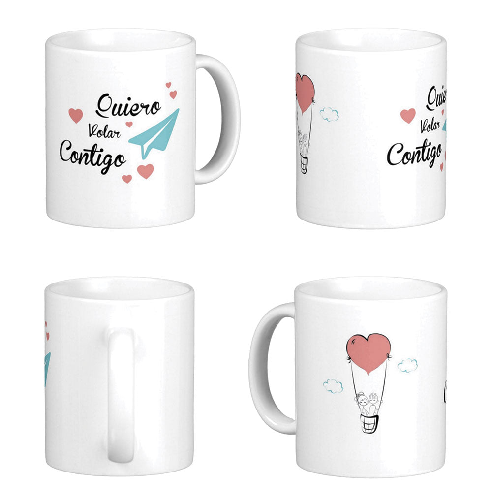 Mug QUIERO VOLAR CONTIGO... (Frase)