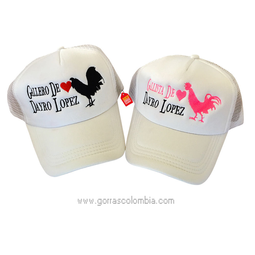 Gorras GALLERO DE ❤️ (Nombre)