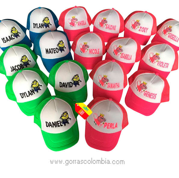 Gorra MINION / PEPPA PIG (Nombre)