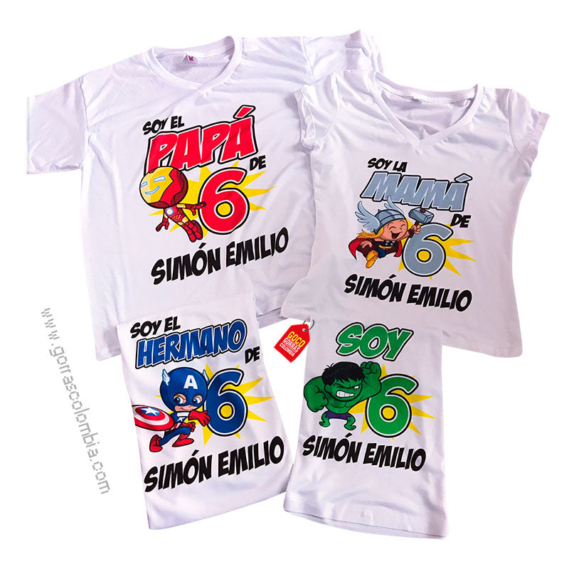 Camiseta SUPER HÉROES