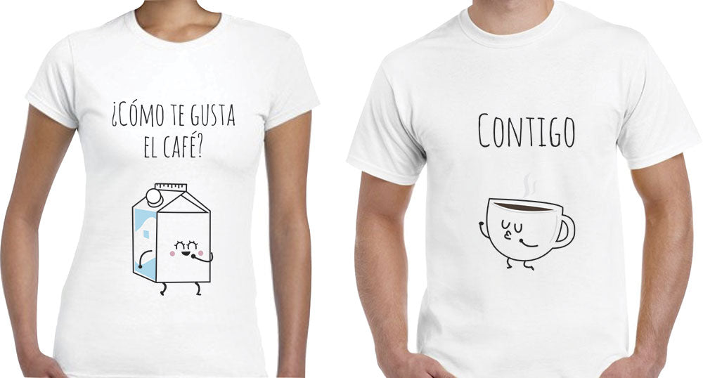 Camiseta LECHE / CAFÉ