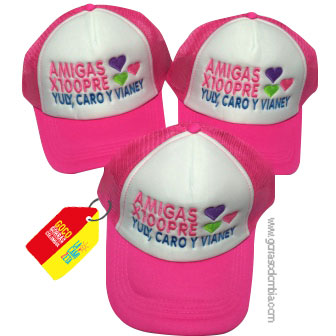 Gorras AMIGAS X100PRE (Nombres)