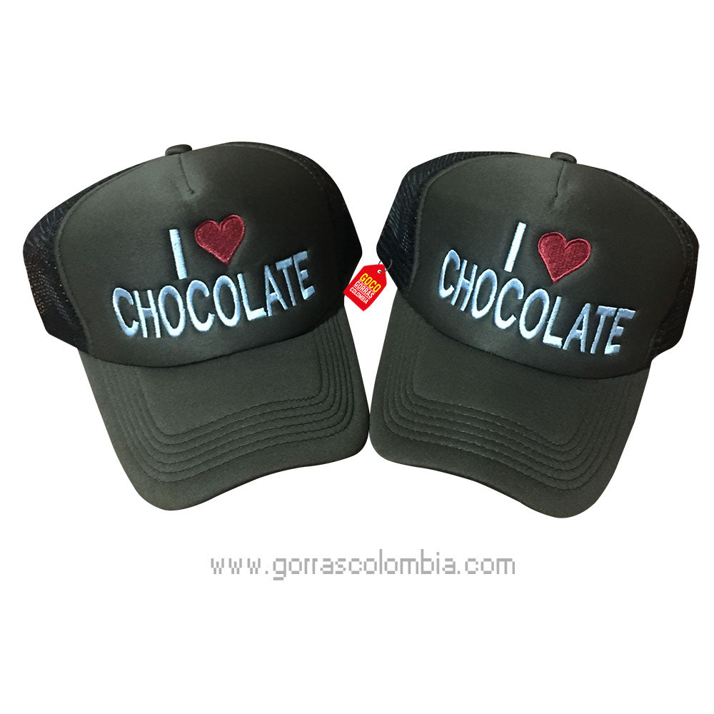 Gorras I LOVE CHOCOLATE