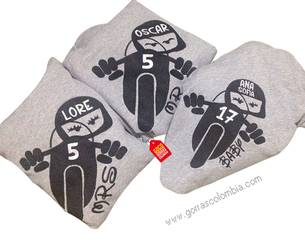 Buzo MOTO - MR / MRS / BABY (Nombre-Número)