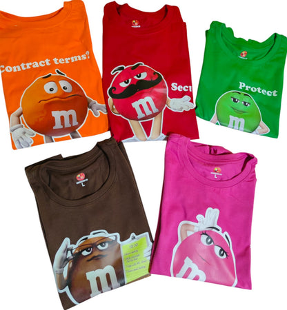 Camiseta PERSONAJES M&M CANDY´S