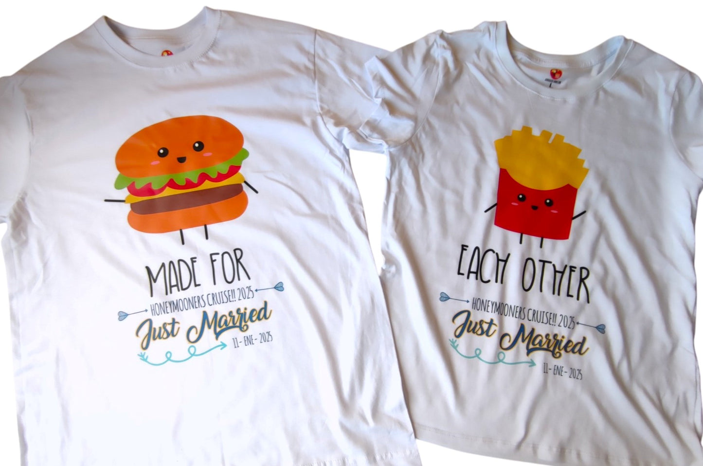 Camiseta MADE FOR EACH OTHER HAMBUERGUESA / PAPAS FRITAS