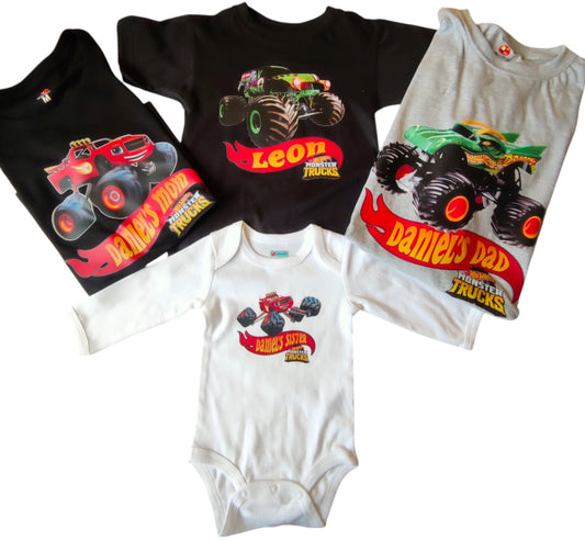 Camiseta / Body - HOT WHEELS MONSTER TRUCKS