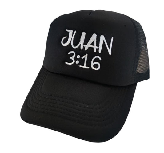 Gorra CITA BÍBLICA: JUAN 3:16