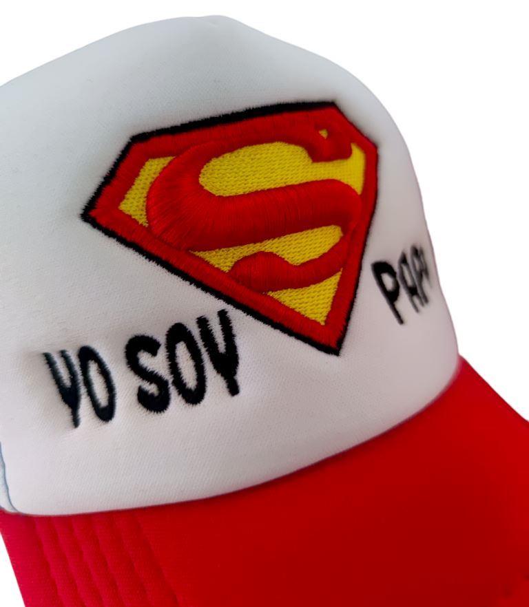 Gorras SUPERMAN 3D - SUPER PAPÁ Y SUPER MAMÁ